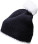 Häkelmütze mit Kontrastrand und Pompon - 8F6B0CCE-2B94-48C1-8F25-451C166A9CFE - variant CC 03796496399