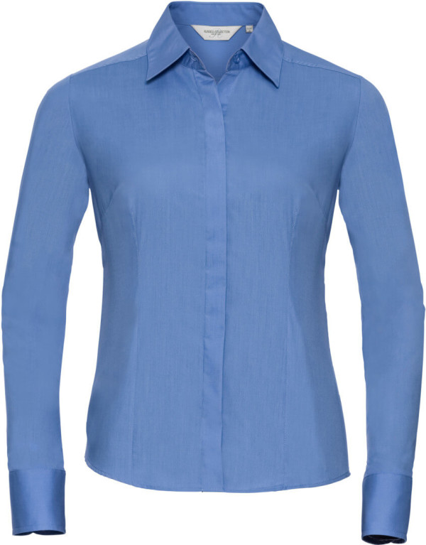 Popeline Bluse langarm