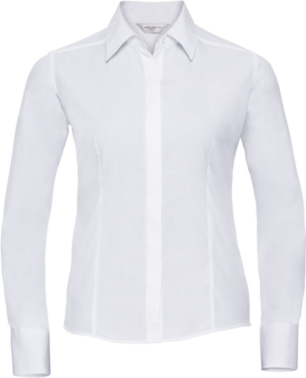 Popeline Bluse langarm