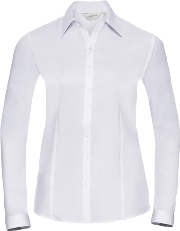 Herringbone Bluse langarm