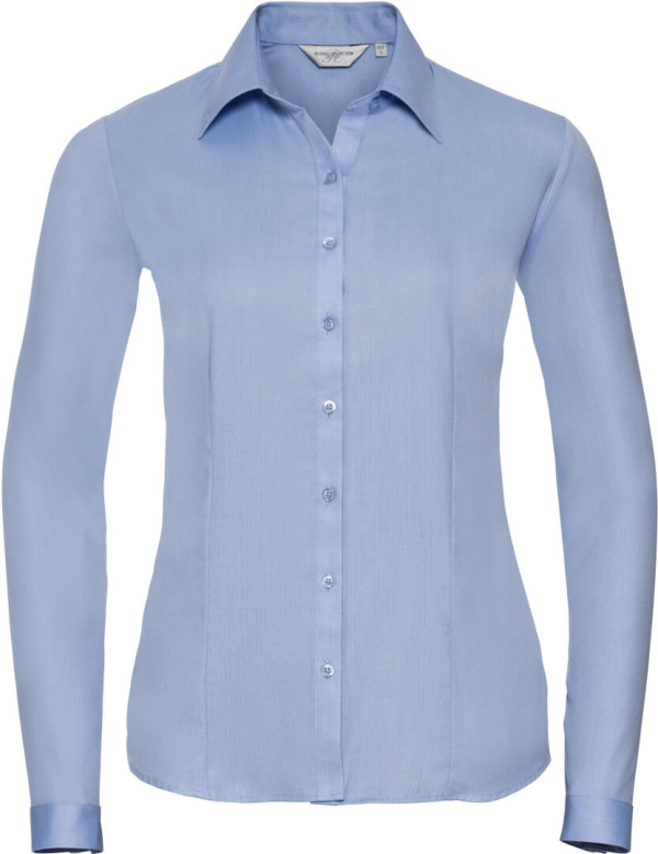 Herringbone Bluse langarm