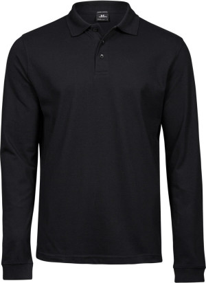 Herren Heavy Luxus Stretch Piqué Polo langarm - Reklamnepredmety