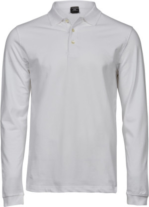 Herren Heavy Luxus Stretch Piqué Polo langarm - Reklamnepredmety