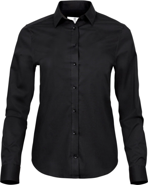 Luxury Stretch Bluse langarm