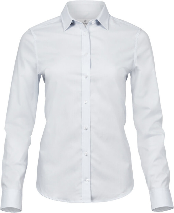Luxury Stretch Bluse langarm