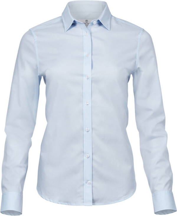 Luxury Stretch Bluse langarm