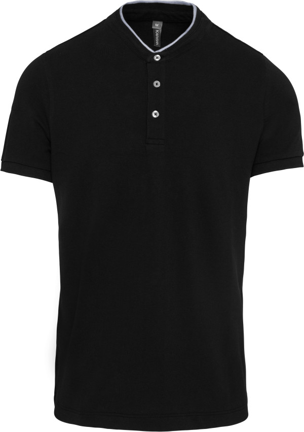Herren Polo mit Maokragen