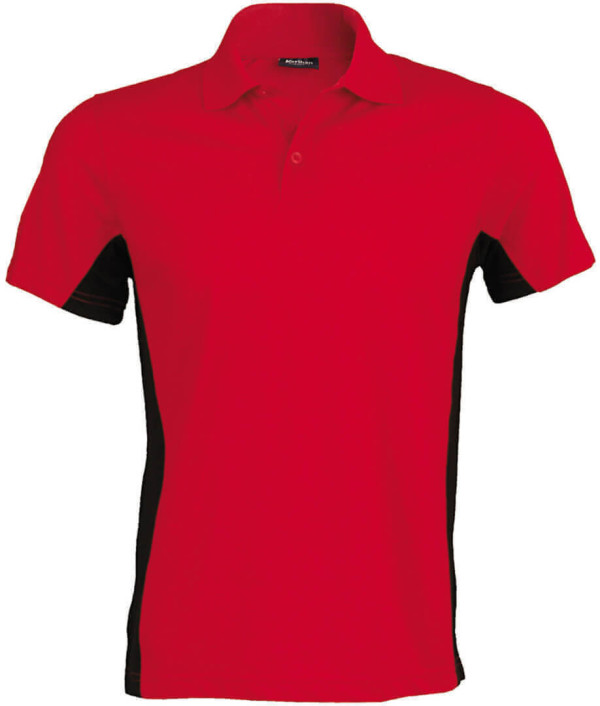 2-farbiges Piqué Polo "Flag"