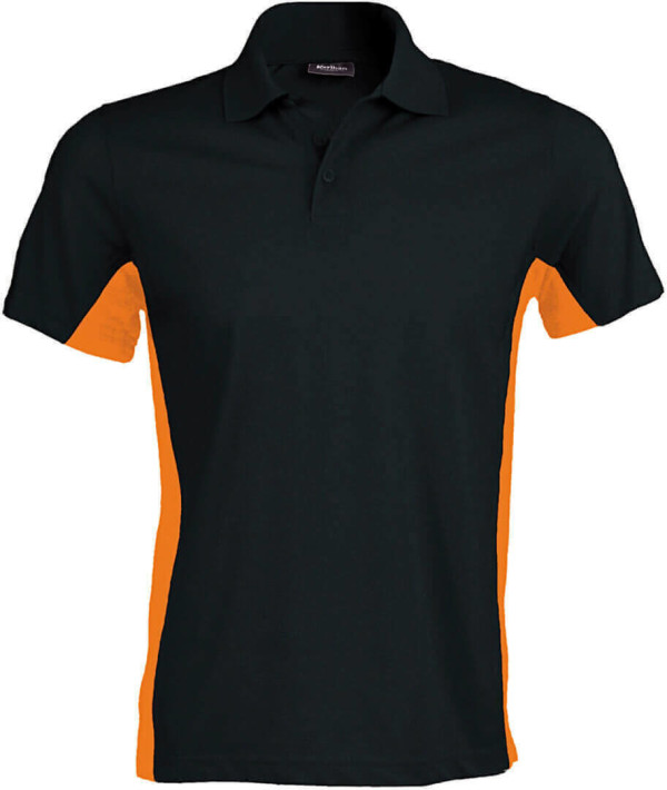 2-farbiges Piqué Polo "Flag"