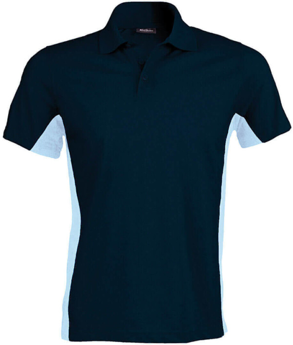 2-farbiges Piqué Polo "Flag"