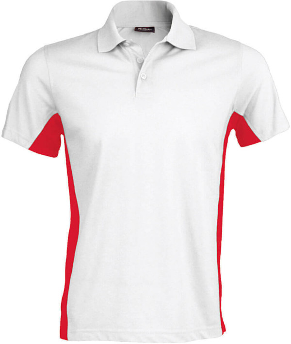 2-farbiges Piqué Polo "Flag"