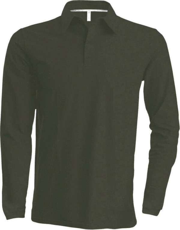 Herren Piqué Polo langarm