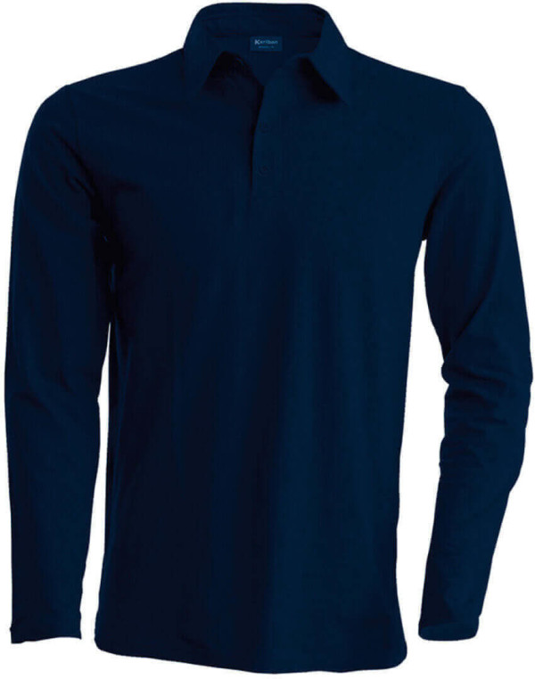 Herren Piqué Polo langarm