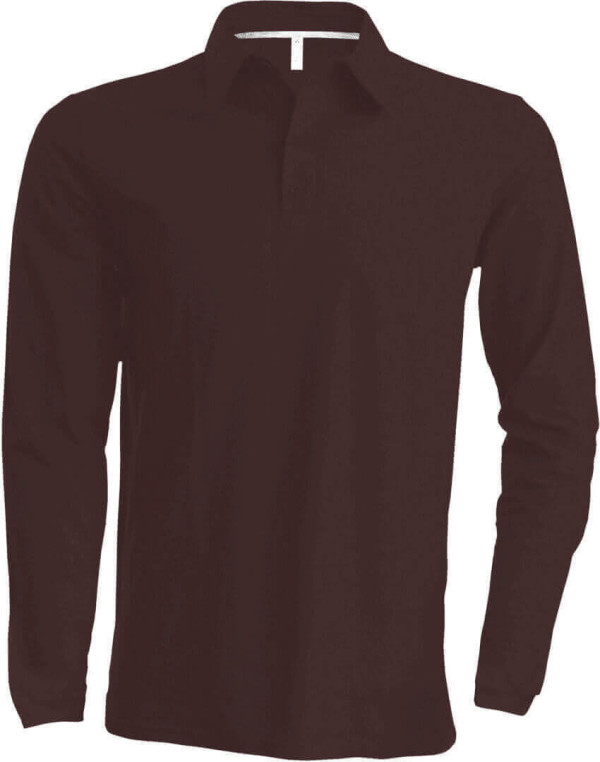Herren Piqué Polo langarm