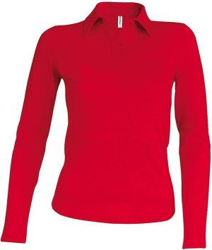 Damen Piqué Polo langarm - Reklamnepredmety