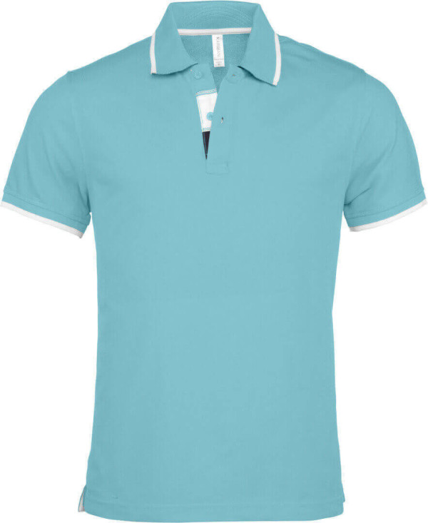 Herren Kontrast Piqué Polo