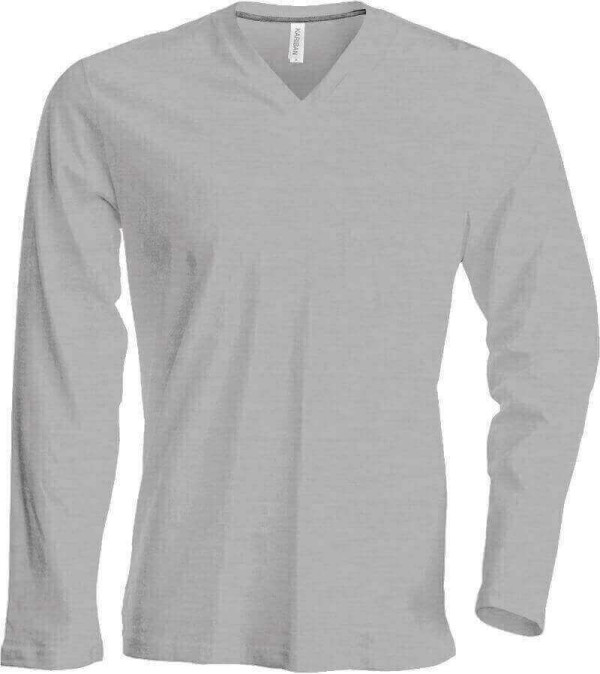 Herren V-Neck T-Shirt langarm