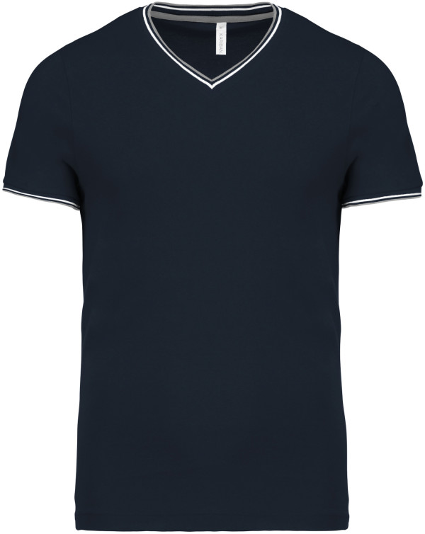 Herren Piqué V-Neck T-Shirt