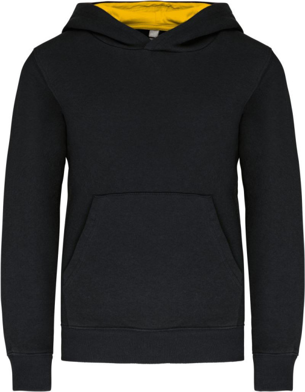Kinder Kontrast Kapuzen Sweater