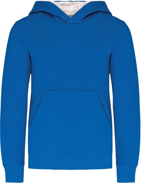 Kinder Kontrast Kapuzen Sweater