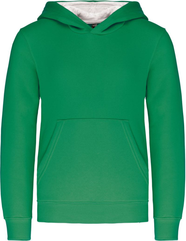 Kinder Kontrast Kapuzen Sweater