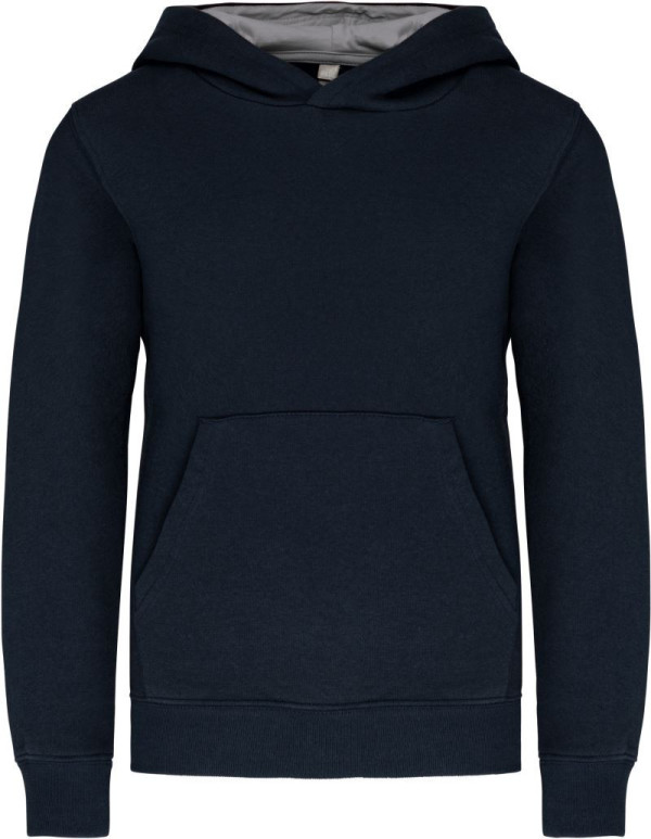 Kinder Kontrast Kapuzen Sweater