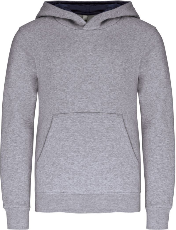 Kinder Kontrast Kapuzen Sweater