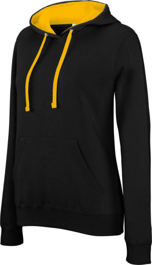 Damen Kontrast Kapuzen Sweater - Reklamnepredmety