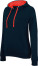 Damen Kontrast Kapuzen Sweater - 27ABB162-32C5-4E07-8050-3F6EA1F411B9 - variant CC 20K46585800