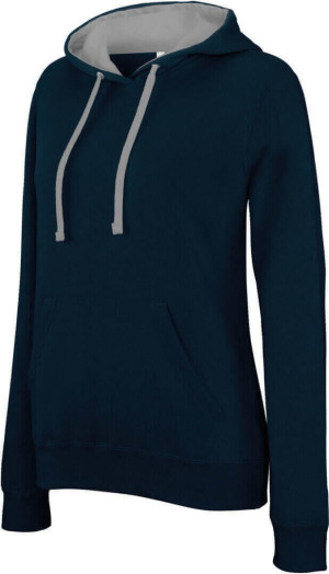 Damen Kontrast Kapuzen Sweater - Reklamnepredmety