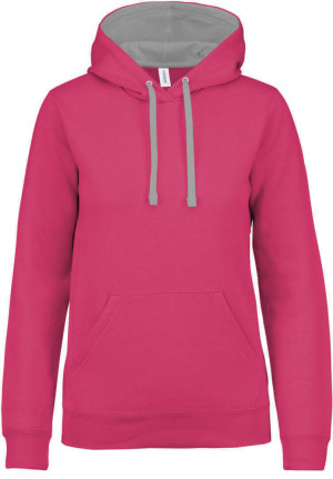 Damen Kontrast Kapuzen Sweater - Reklamnepredmety
