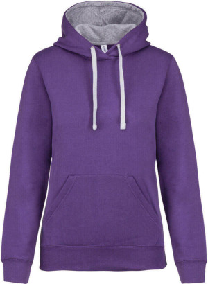 Damen Kontrast Kapuzen Sweater - Reklamnepredmety