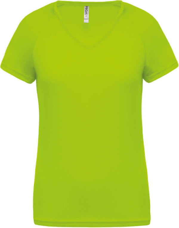 Damen V-Neck Sport T-Shirt