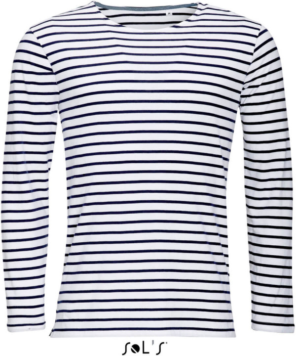 Herren Langarm T-Shirt gestreift