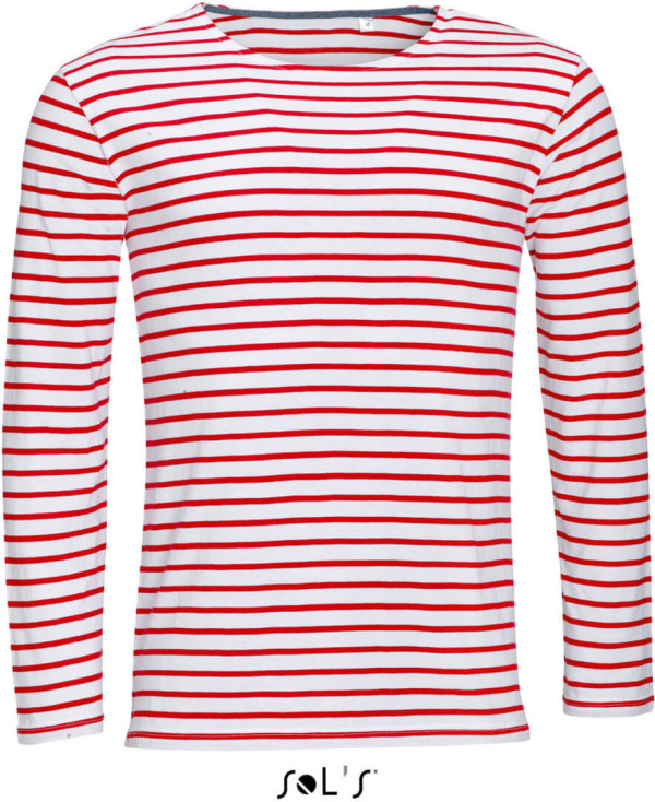Herren Langarm T-Shirt gestreift