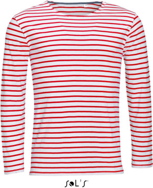 Herren Langarm T-Shirt gestreift - Reklamnepredmety