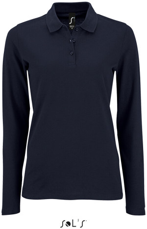 Damen Piqué Polo langarm - Reklamnepredmety