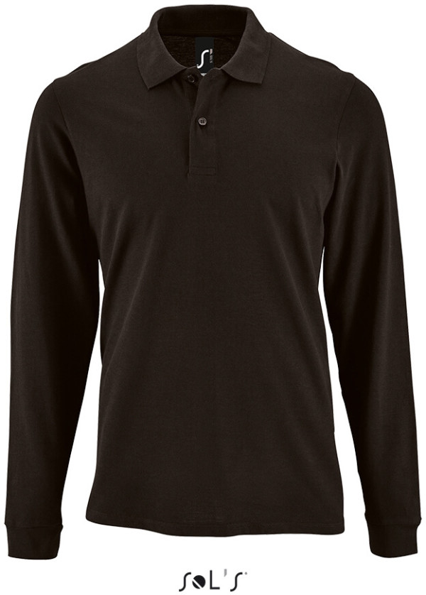 Herren Piqué Polo langarm