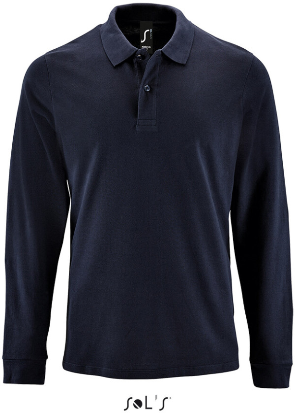 Herren Piqué Polo langarm