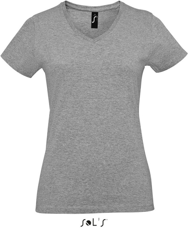 Damen V-Neck T-Shirt heavy