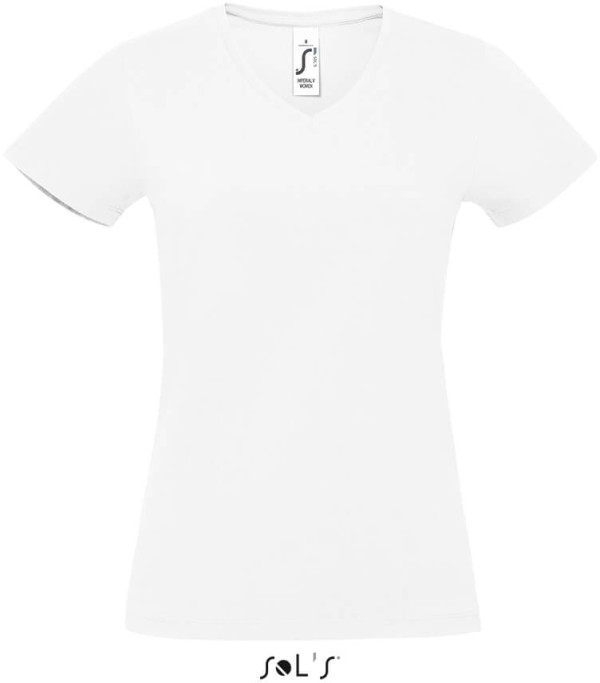 Damen V-Neck T-Shirt heavy