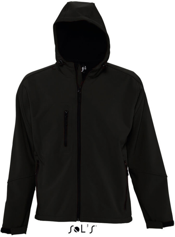 Kapuzen 3-Lagen Softshell Jacke