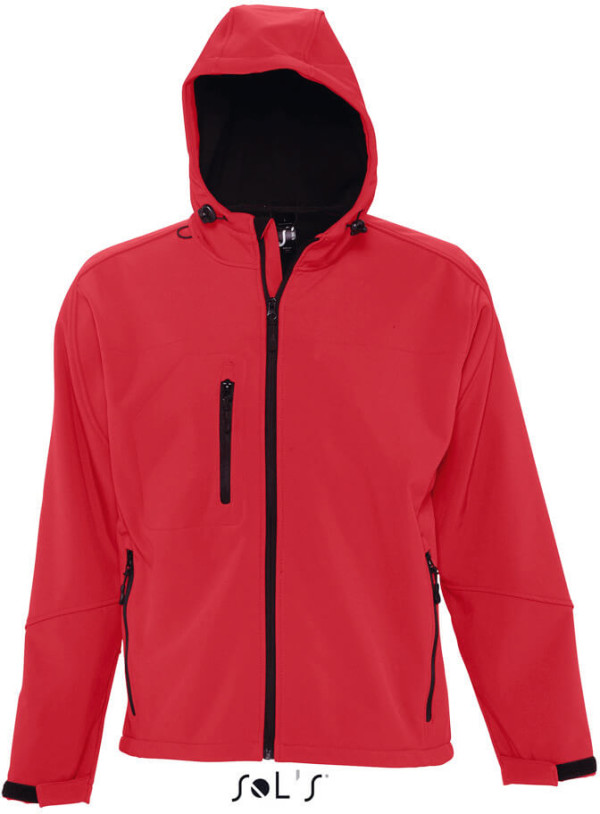 Kapuzen 3-Lagen Softshell Jacke