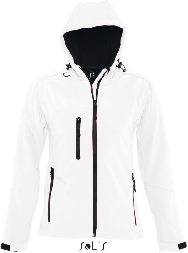 Damen Kapuzen 3-Lagen Softshell Jacke