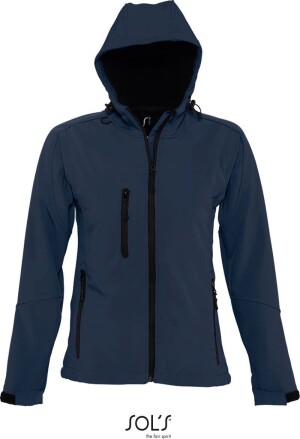 Damen Kapuzen 3-Lagen Softshell Jacke - Reklamnepredmety