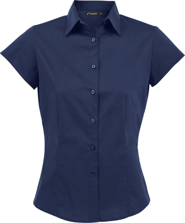 Stretch Bluse kurzarm