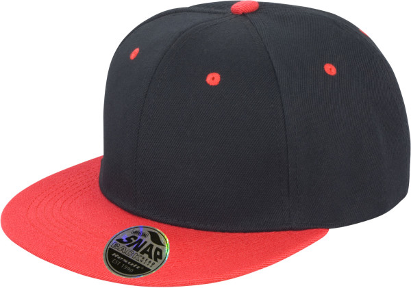 6 Panel Kontrast Flat Peak Kappe