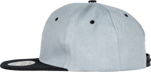 6 Panel Kontrast Flat Peak Kappe - Reklamnepredmety