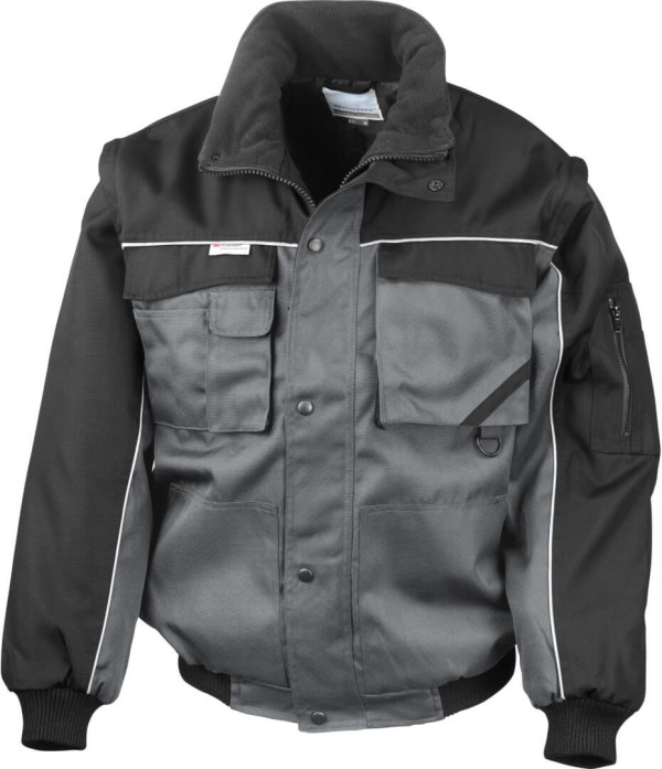 Arbeitsjacke mit abnehmbaren Ärmeln