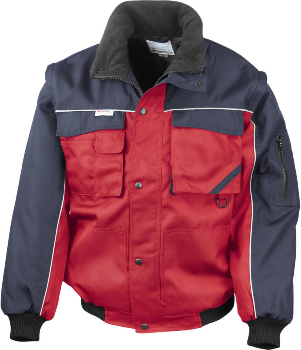 Arbeitsjacke mit abnehmbaren Ärmeln